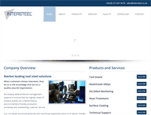 Tablet Screenshot of intersteel.co.uk